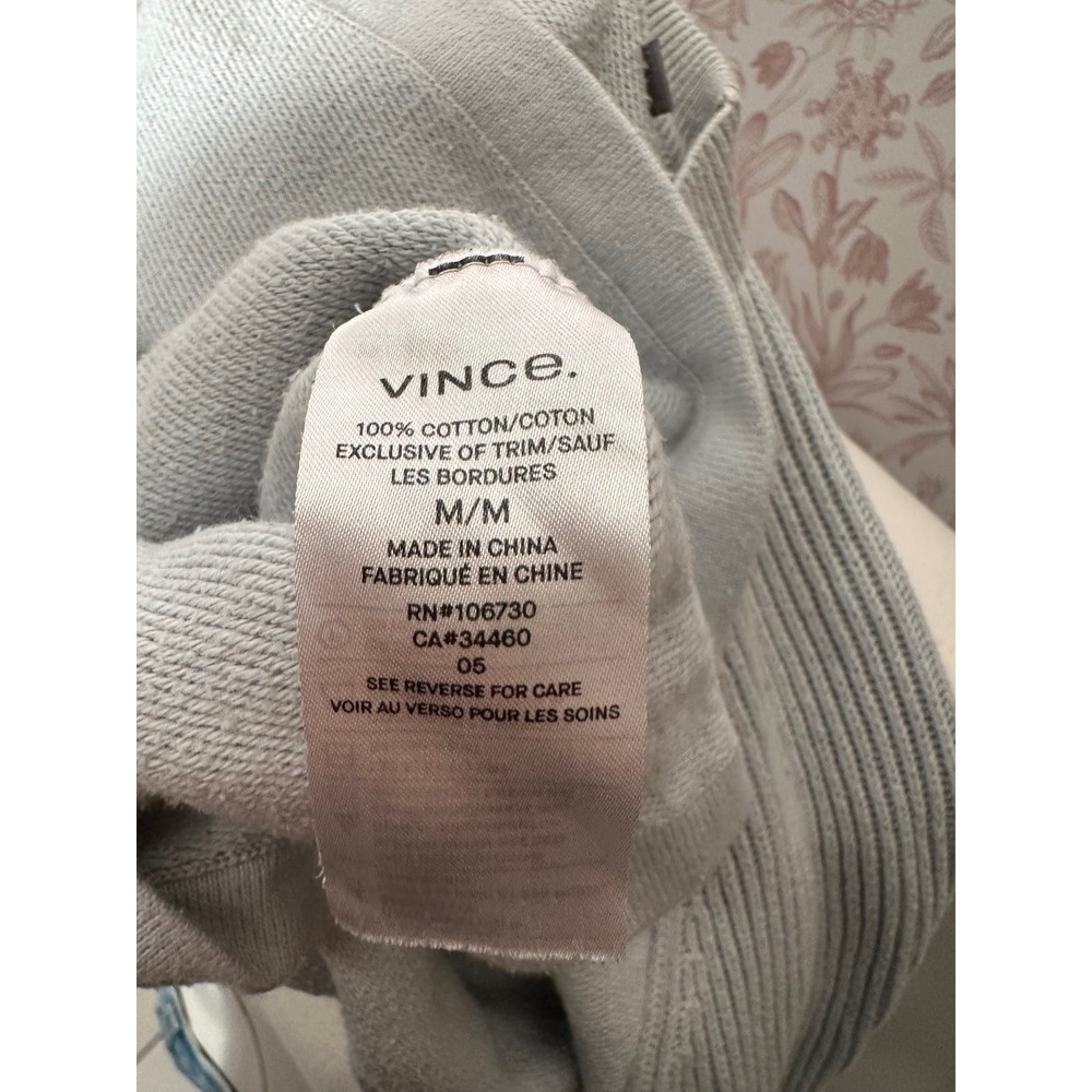 Vince Light Blue 100% Cotton Knit Sweater - Picture 9 of 9